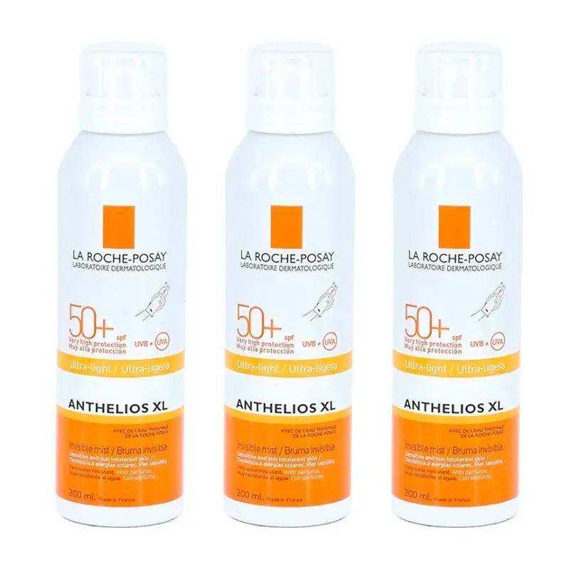 La Roche Posay Triplo Anthelios Xl Bruma Invisible Spf 50+, 3 X 200 Ml