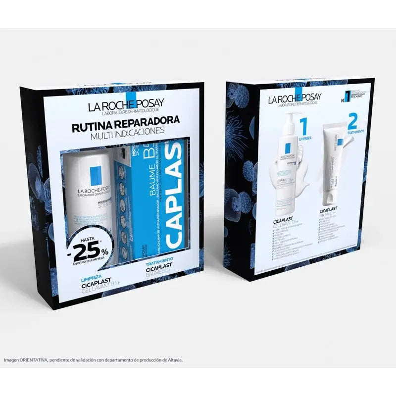 La Roche Posey Pack Cicaplast Gel Lavante B5+ 200Ml + Baume B5+ 40Ml, 1 pack