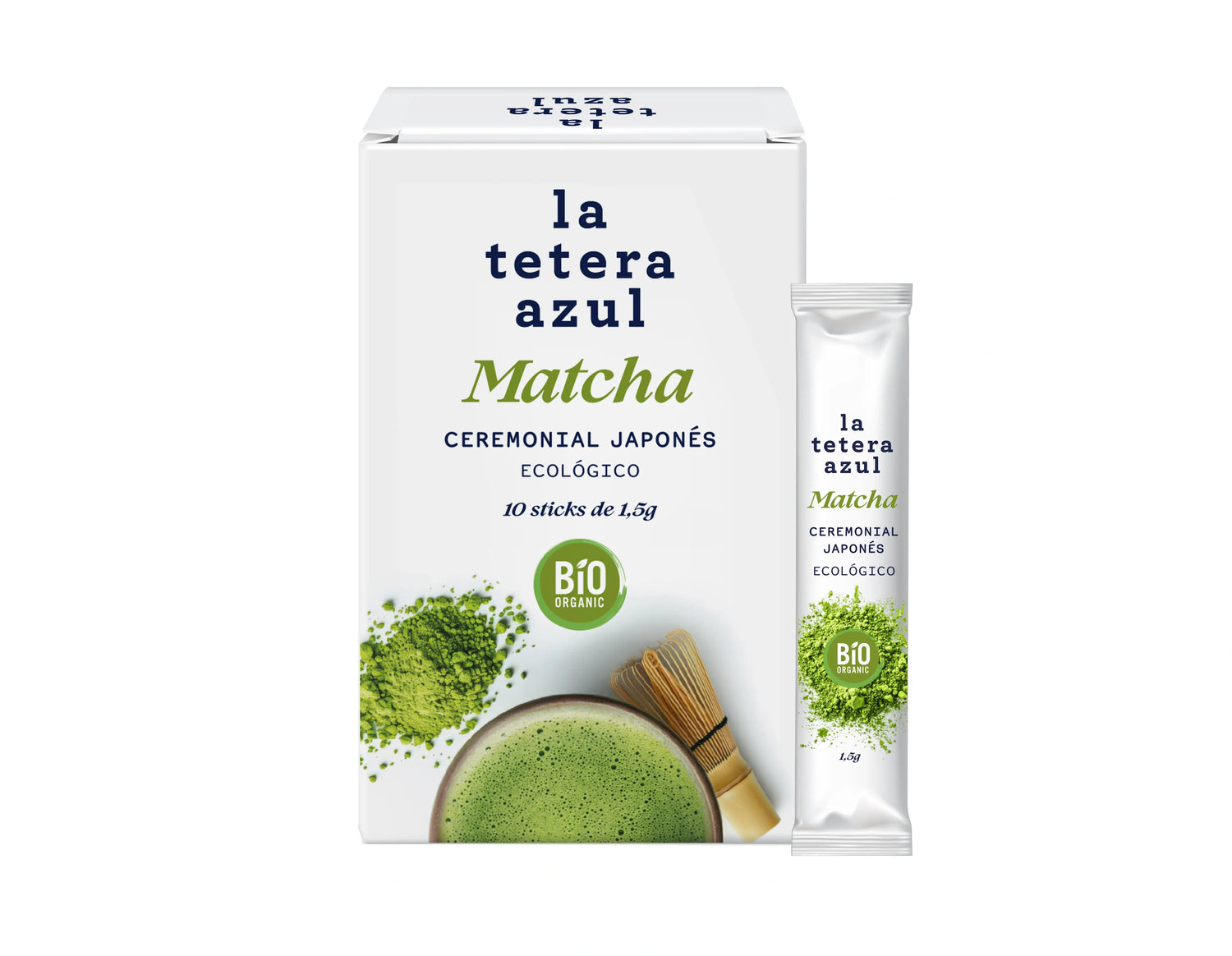 La Tetera Azul Matcha Japonés Ceremonial Premiun 10 stick de 1,5g.