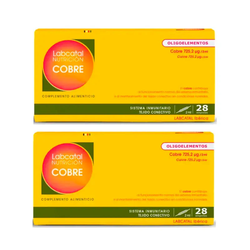 Labcatal Cobre, 2X28 Ampollas