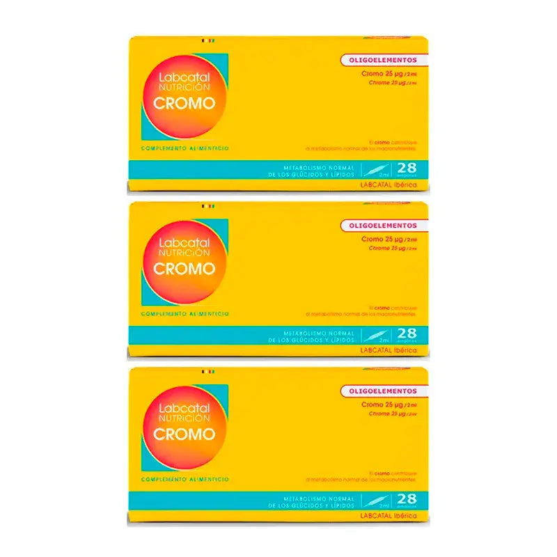 Labcatal Cromo, 3X28 Ampollas