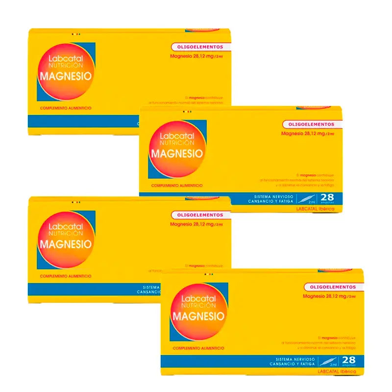 Labcatal Magnesio, 4X28 Ampollas
