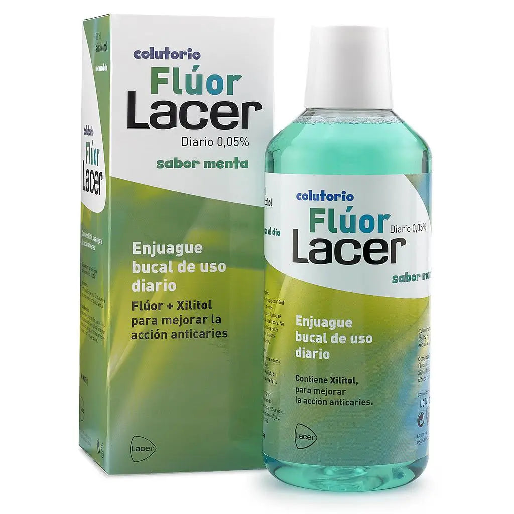Flúor Lacer Junior sabor menta 500 ml