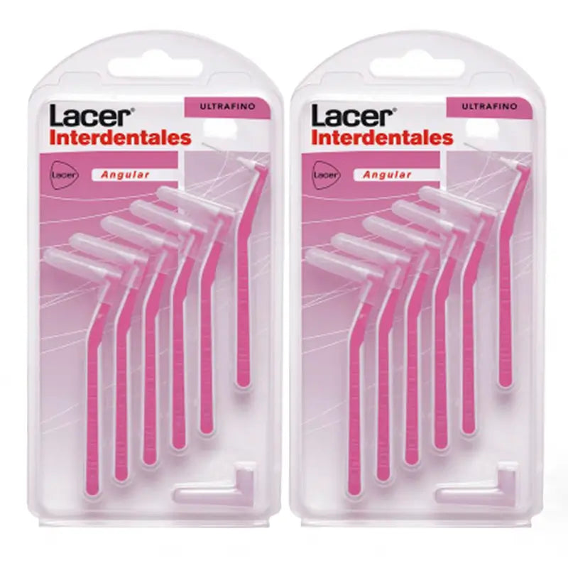 Lacer Duplo Cepillo Interdental Angular Ultrafino 2 x 6 unidades