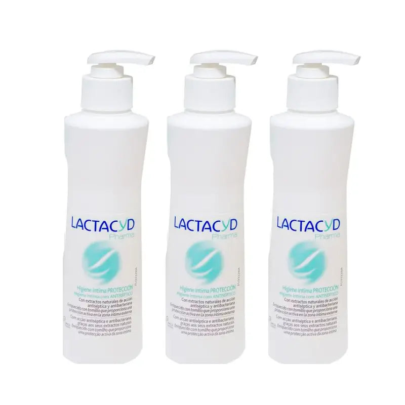 Lactacyd Pharma Triplo Higiene Íntima Protección 3 x 250 ml