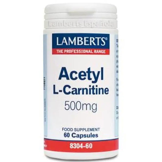 Lamberts L Acetil Carnitina 60 Cápsulas