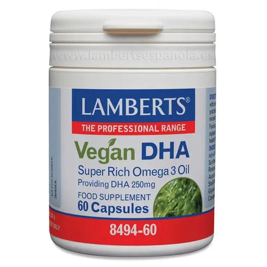 Lamberts Vegan Dha 250 Mg , 60 cápsulas