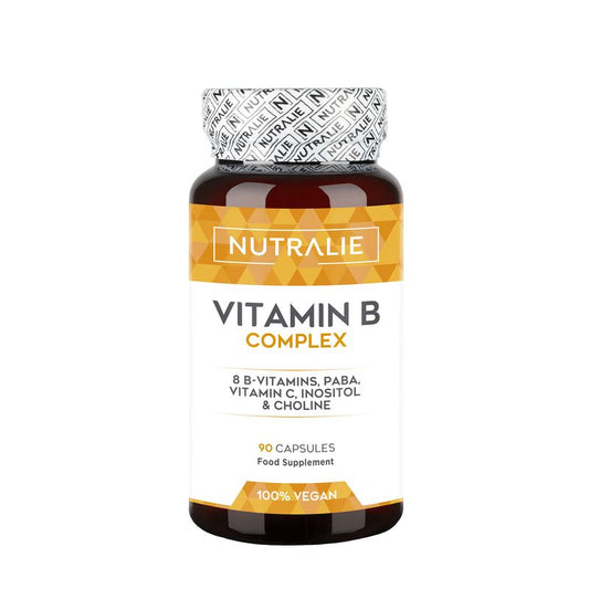 Nutralie Vitamina B Complex + Vitamina C + Colina + Inositol + Paba, 90 capsulas