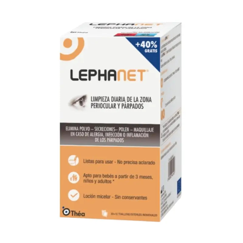 Lephanet Toallitas Limpiadoras 30 Unidades + 12 Gratis