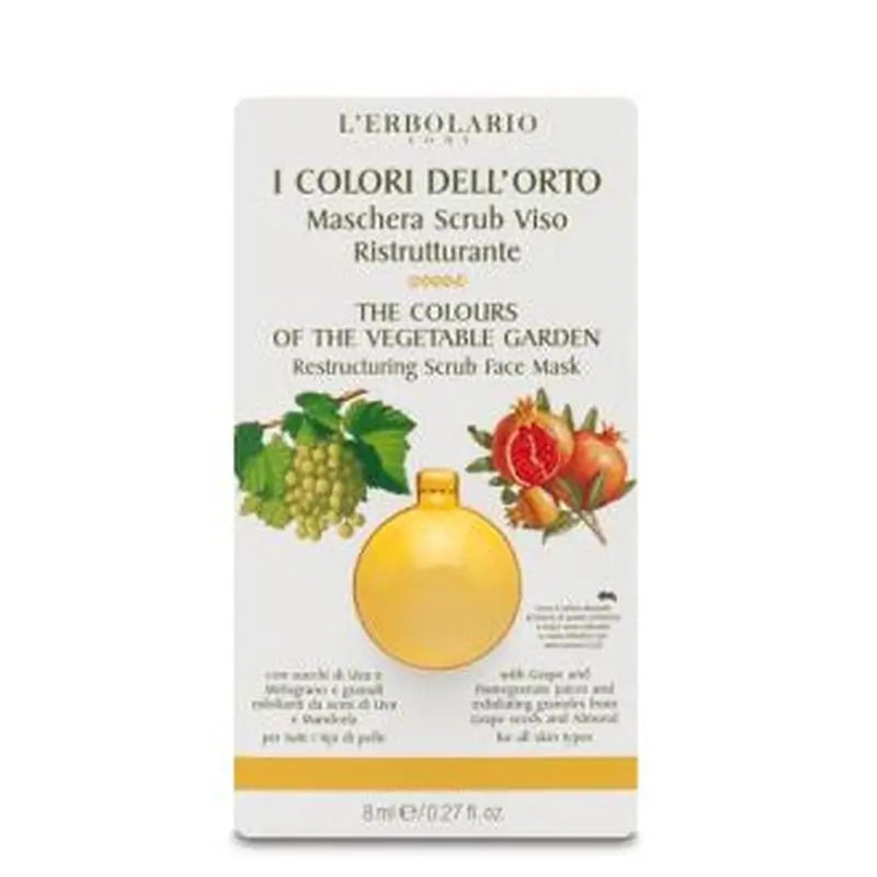 L´Erbolario Colores Del Huerto Mascarilla Exfoliante 8Ml.