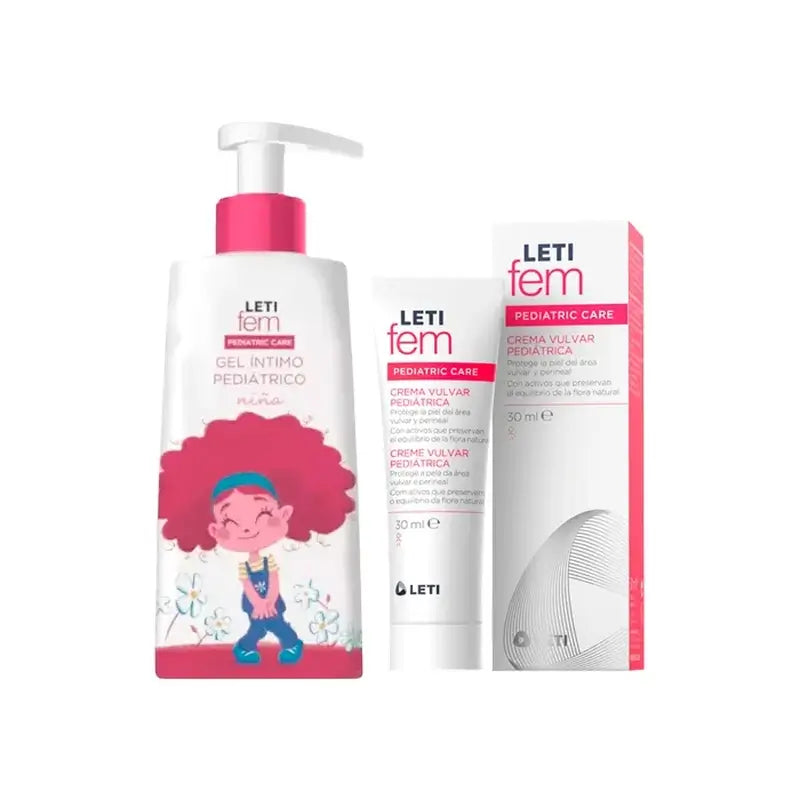 Letifem Pack Gel Pediatrico 250 Ml + Crema Vulvar 30 Ml