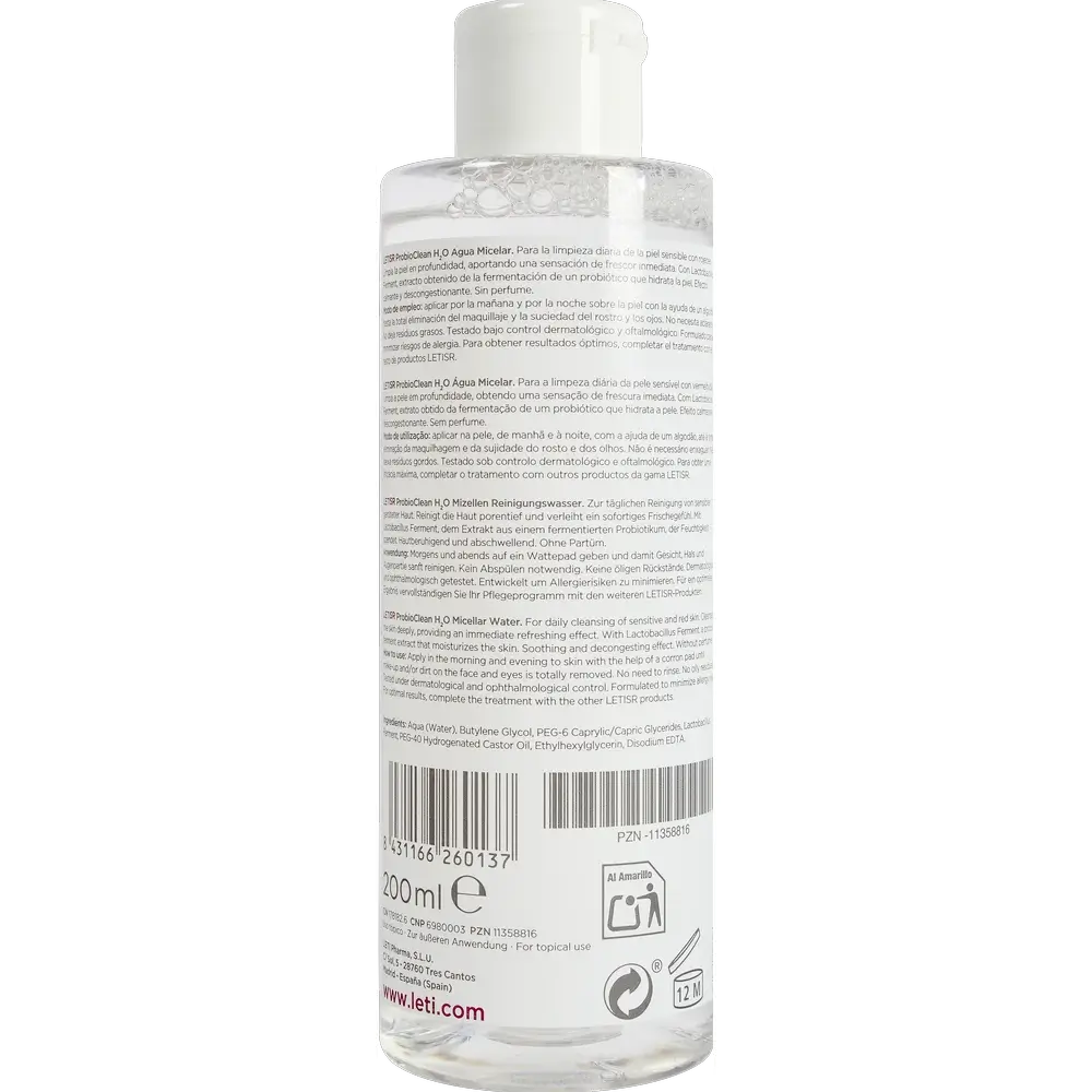 Leti SR Probioclean Agua Micelar, 200 ml