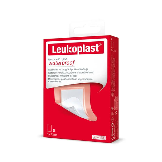 Leukoplast Leukomed T Plus, 5 Cm X 7,2 Cm, 5 Unidades