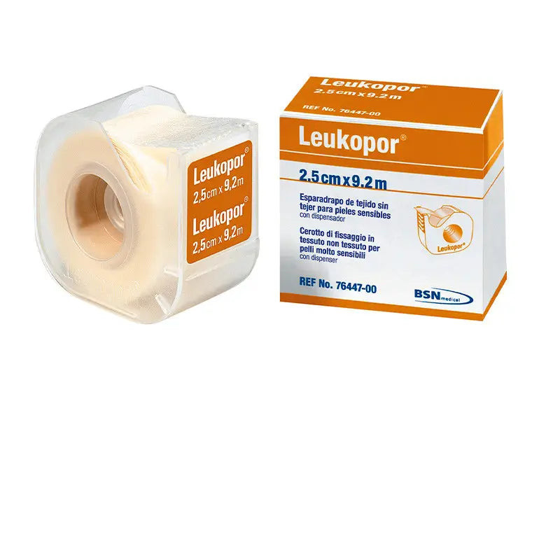 Leukoplast Leukopor Dispensador, 2,5 Cm X 9,2 M