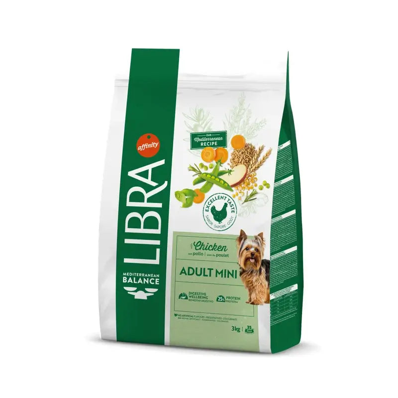 Libra Canine Adult Mini Pollo 3Kg, pienso para perros