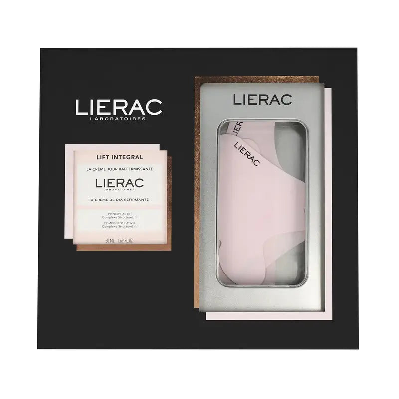 Lierac Lift Integral Cofre Antiedad Crema De Día Reafirmante + Parches Rostro, 50 ml