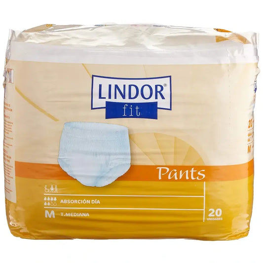 Lindor Pañales Fit Pants Día Talla M, 80 unidades
