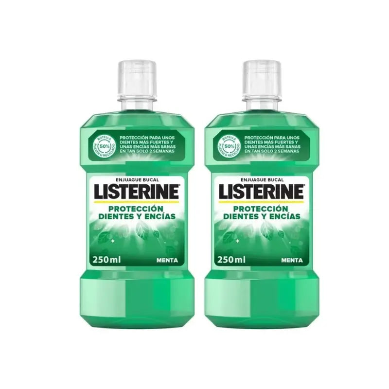 Listerine Enjuague Bucal Dientes y Encías Pack 2 x 250 ml