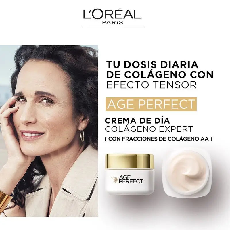 L'Oréal Paris Age Perfect Colágeno Expert Crema Día Efecto Tensor, 50Ml