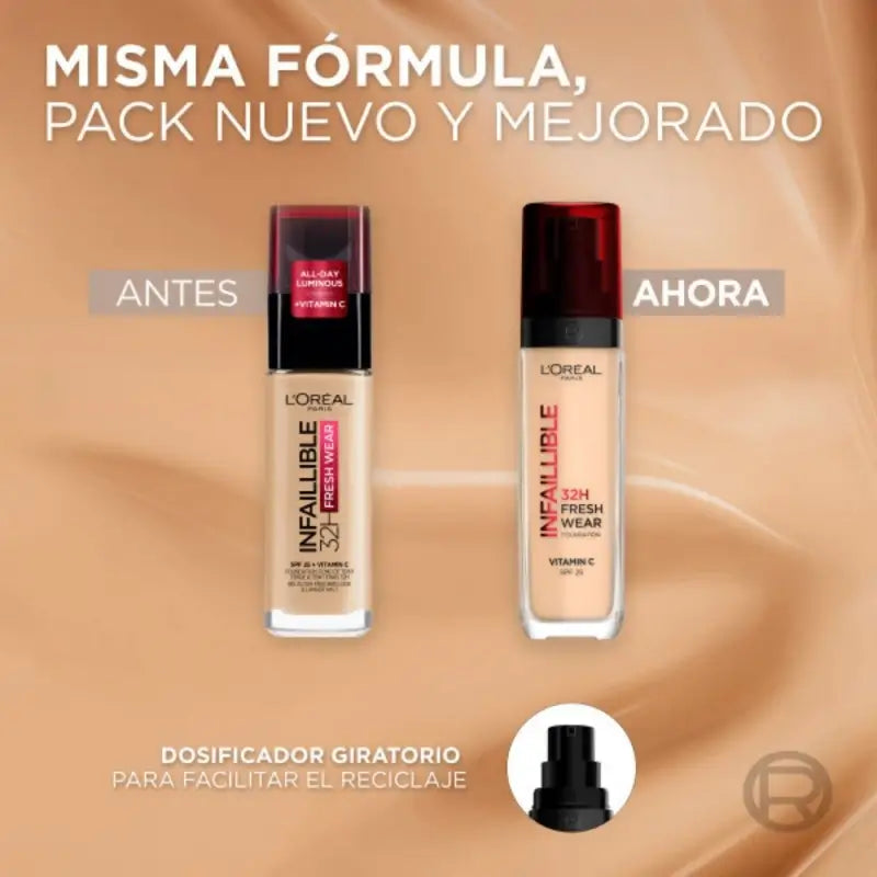 L'Oréal Paris Base De Maquillaje Infaillible 32H Freshwear 30Ml Tono 315