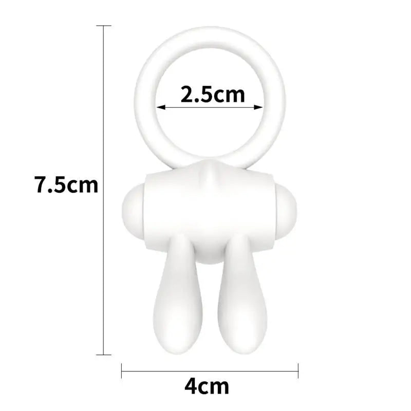 Lovetoy Anillo Vibrador Power Clit Blanco