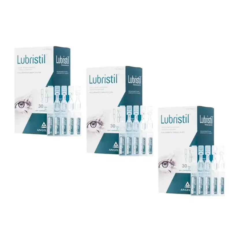 Lubristil Hialuronato Sequedad Ocular, Pack 3 x 30 Monodosis