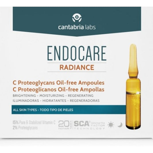 ENDOCARE Radiance C Proteoglicanos Oil-Free 30 Ampollas x 2 ml