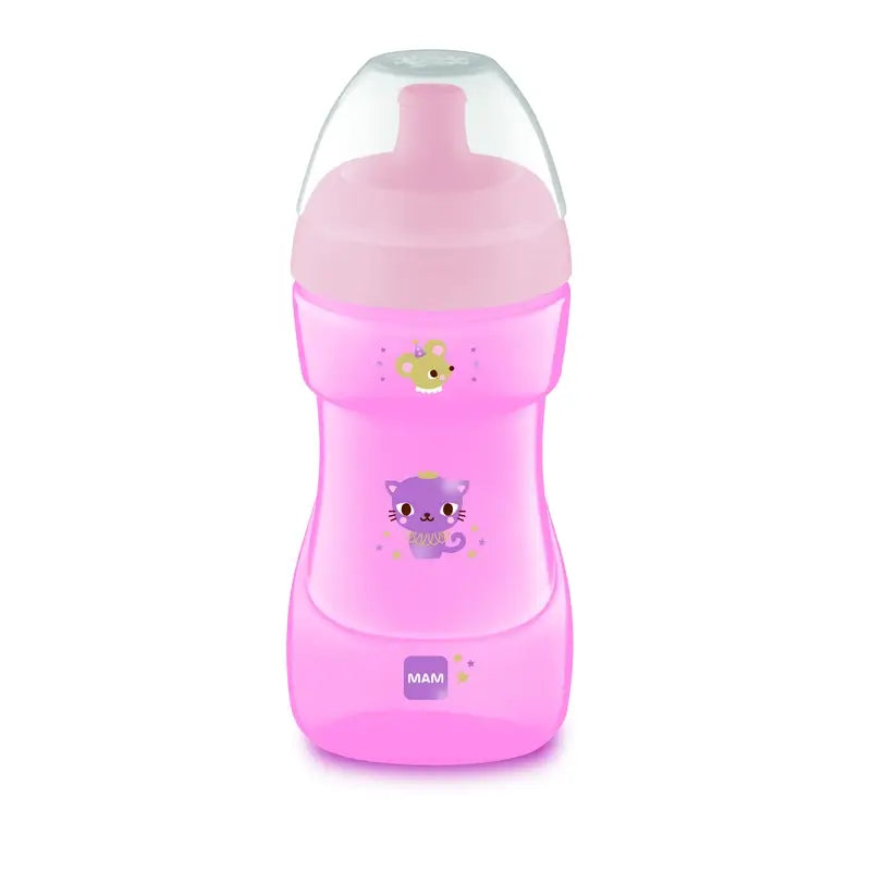 Mam Baby Vaso Sports Cup Rosa, 330Ml