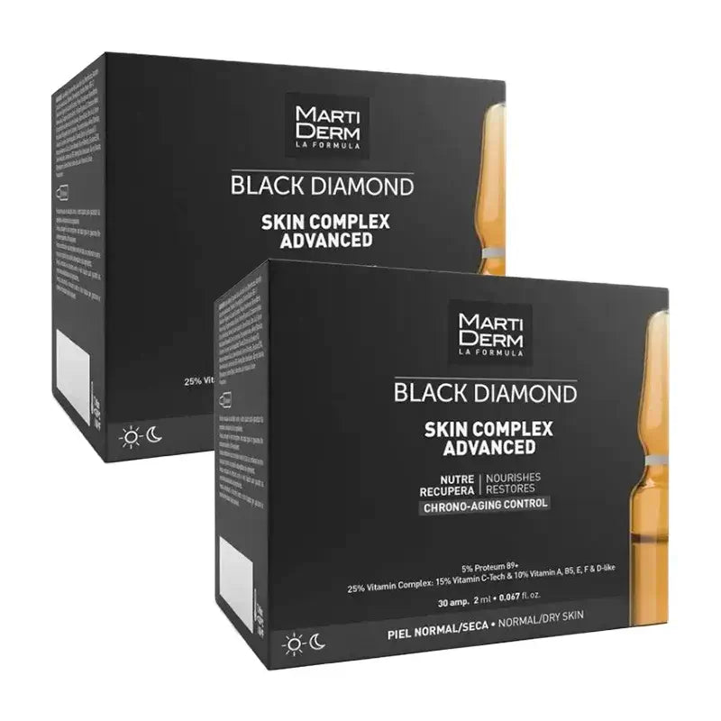 Martiderm Black Diamond Skin Complex Advanced, Pack 2 x 30 Ampollas