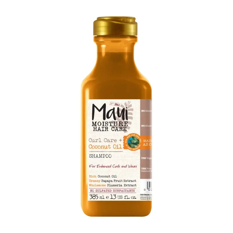 Maui Moisture, Champú Aceite De Coco, Define Y Desenreda Pelo Rizado, 385Ml