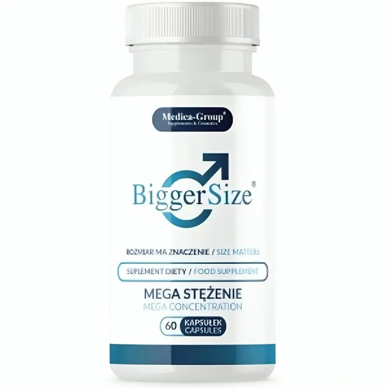 Medica Group Biggersize Complemento Alimenticio Natural Para Potenciar La Vitalidad Y La Energía Masculina , 60 cápsulas