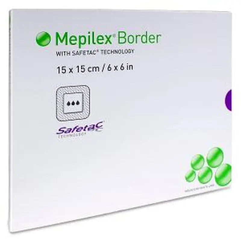 Mepilex Border Flex Apósito 15X15 cm, 3 unidades