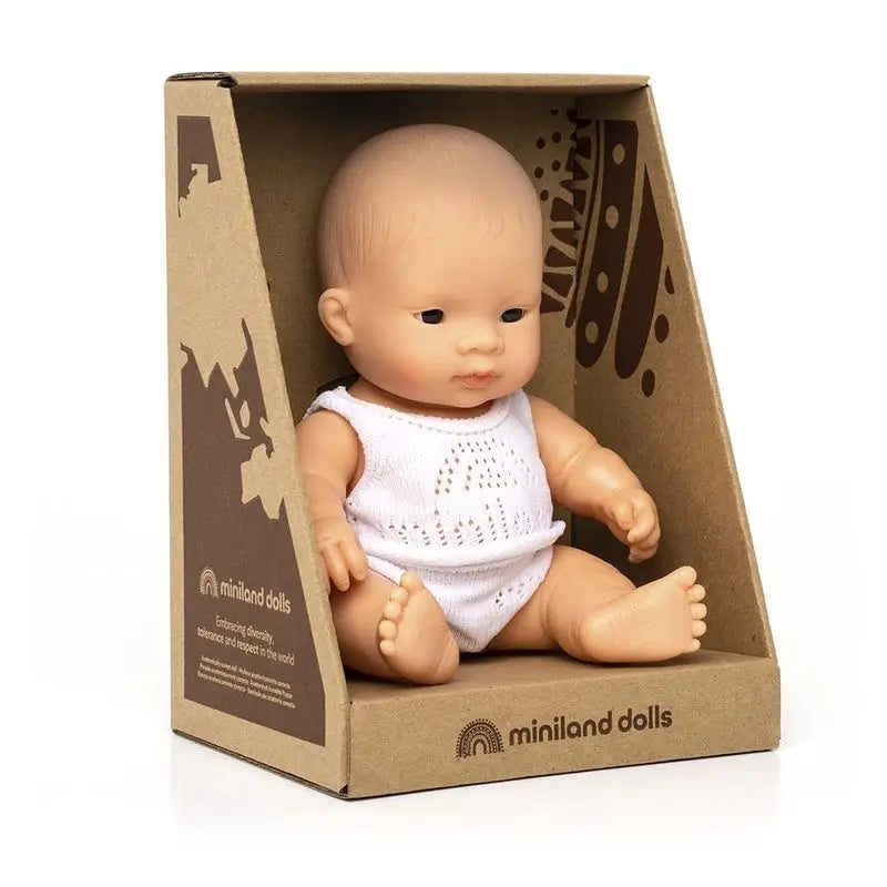 Miniland Muñeco Bebe Asiático 21 Cm