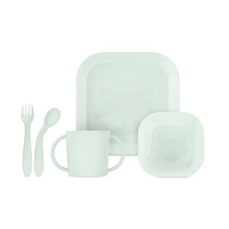 Miniland Set Vajilla Infantil Cuadrada Meal Mint