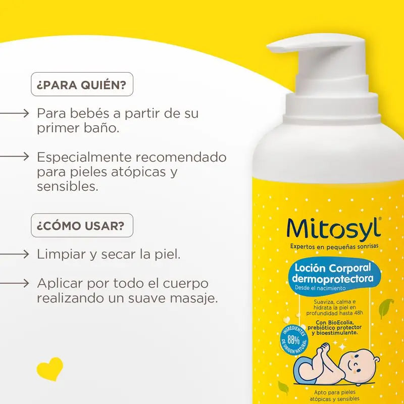 Mitosyl Bebé Loción Corporal Dermoprotectora , 400 ml