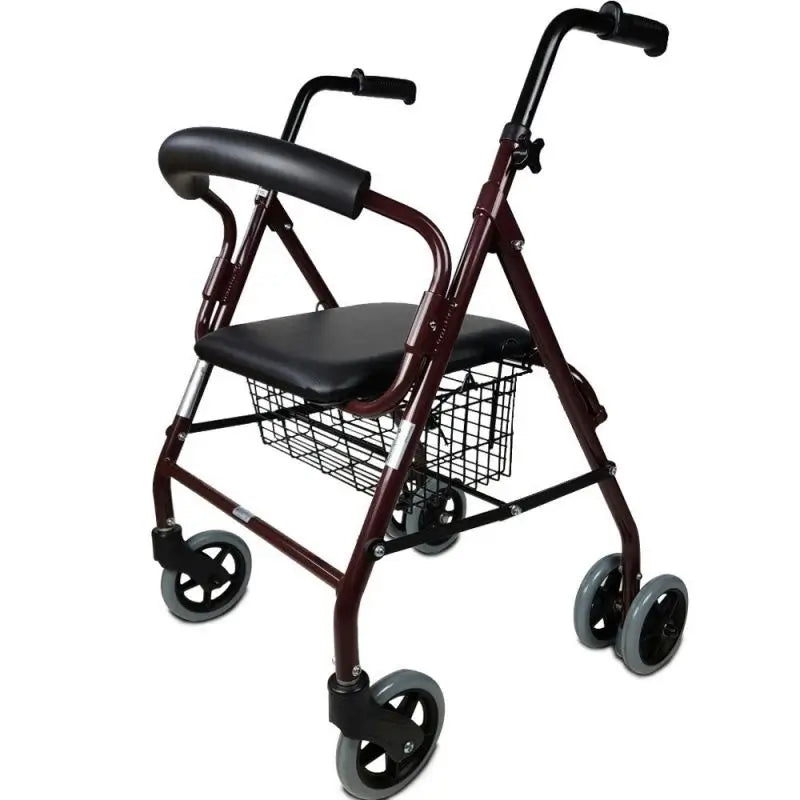 Mobiclinic Andador Para Ancianos Plegable Con Asiento Y Respaldo