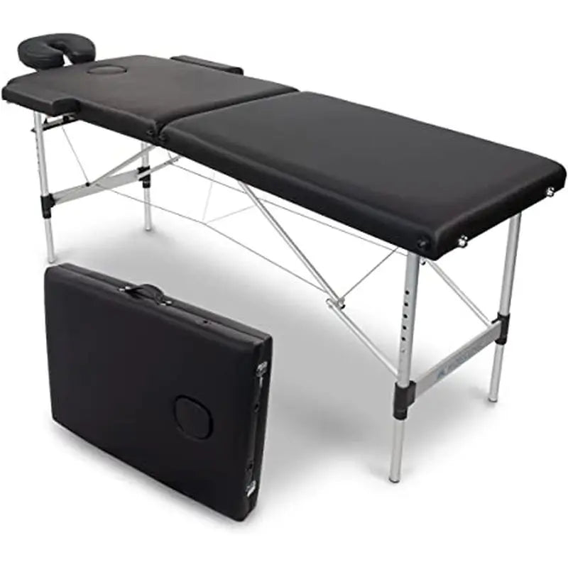 Mobiclinic Camilla De Masaje Plegable Negro Aluminio