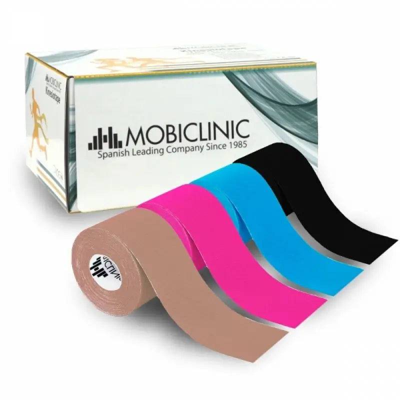 Mobiclinic Pack De 4 Kinesiotape Impermeable Venda Neuromuscular, 5Mx5Cm