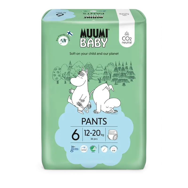 Moomin Baby Pañales de entrenamiento Talla 6 , 36 unidades