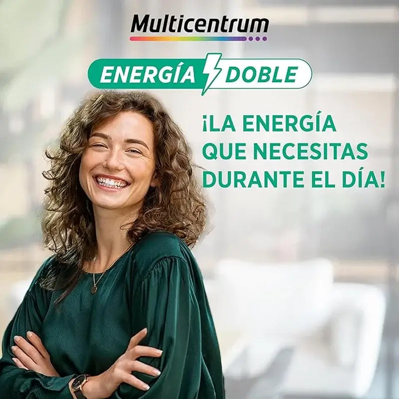 Multicentrum Energía Doble Complemento Alimenticio Multivitamínico, 20 comprimidos