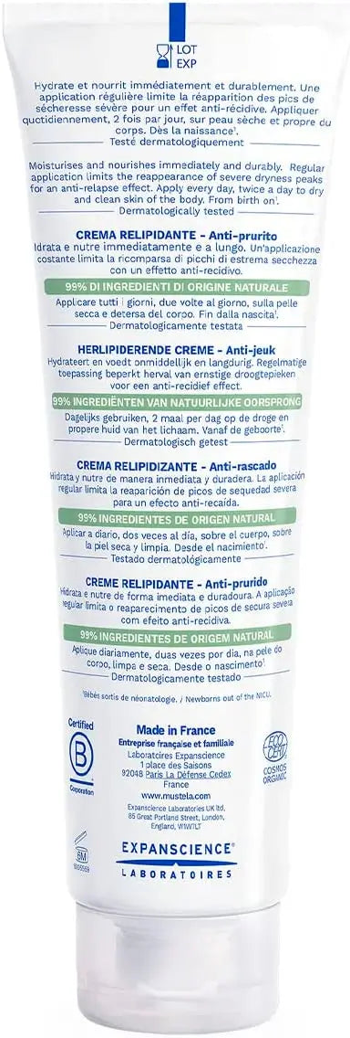 Mustela Stelatopia + Crema Relipizante, 150 Ml