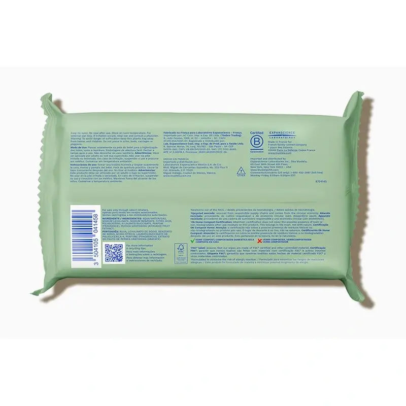 Mustela Toallitas Limpiadoras con Aguacate Bio, 60 unidades