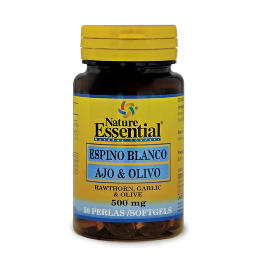 Nature Essential Espino Blanco + Ajo + Olivo , 50 perlas