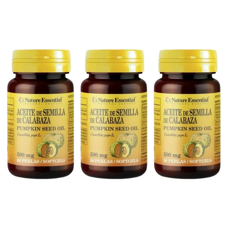 Nature Essential Aceite De Semilla De Calabaza Pack 3 x 50 perlas