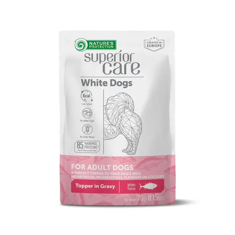 Natures Protection Sc White Dogs Adult All Breed Atun 24X70Gr