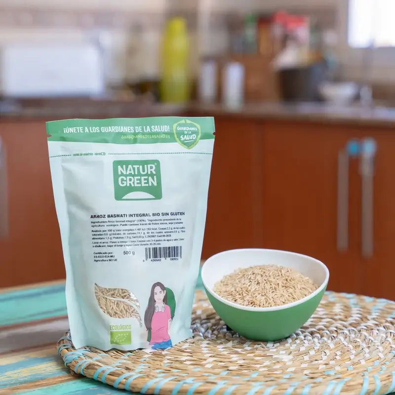 Naturgreen Arroz Basmati Integral Bio, 500 g