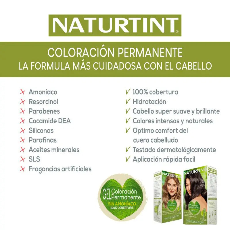 Naturtinttinte Permanente 3.56 - Rojo Radiante Intenso, 170 ml