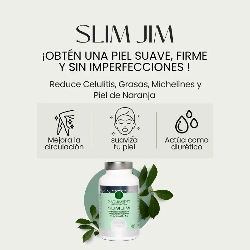 Naturvent Anticelulítico Slim Jim, 100 cápsulas