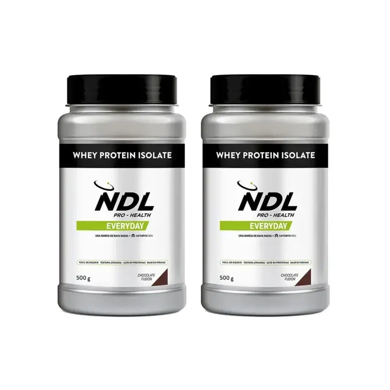 Ndl Pro-Health Whey Protein Isolate – Proteína Isolada, Chocolate Fusion , 2X500 G