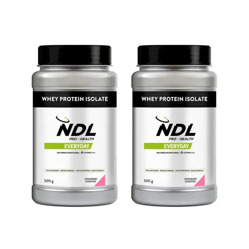 Ndl Pro-Health Whey Protein Isolate – Proteína Isolada, Strawberry Sensation , 2X500 G